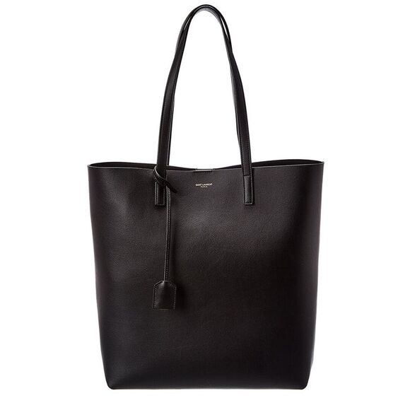 Saint Laurent Handbags - Saint Laurent North/South Medium Leather Shopper Tote
